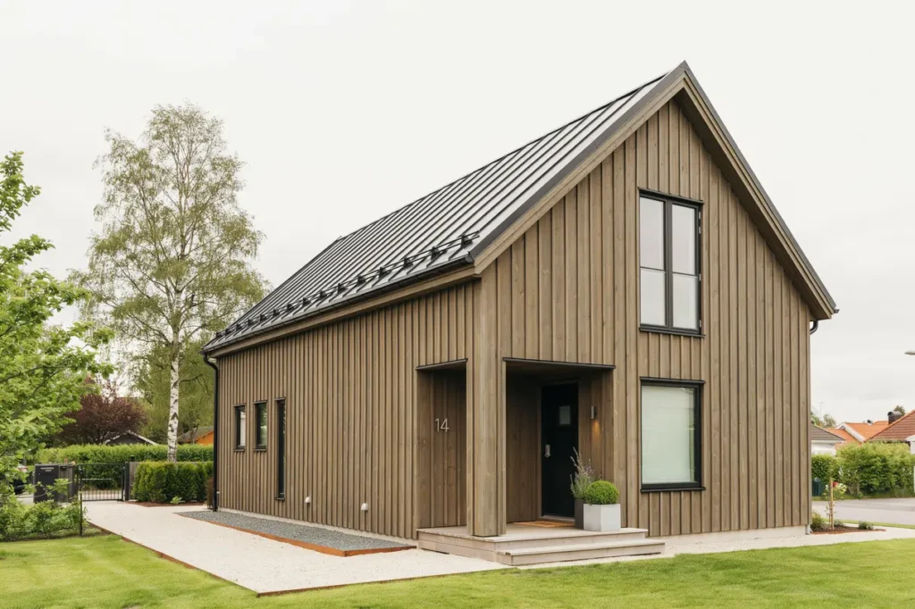 fasadrenovering med till ggsisolering och ny tr panel i riksten tullinge
